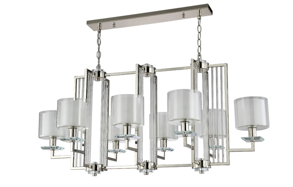 NICOLAS SP8 L1000 NICKEL/WHITE Crystal Lux