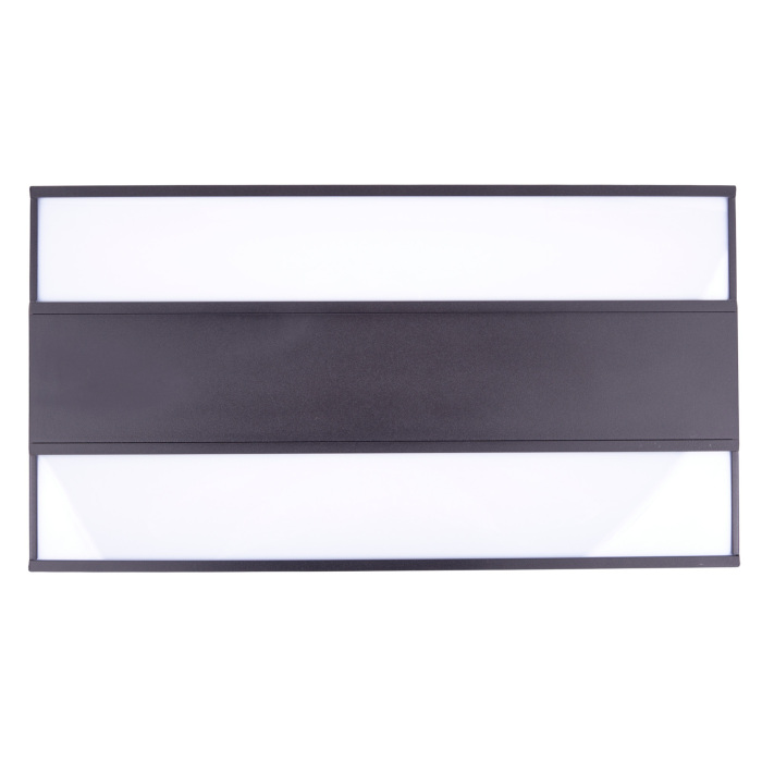 ULO-K16B 2x16W/4000K/L50 5W/3000K IP44 BLACK Uniel