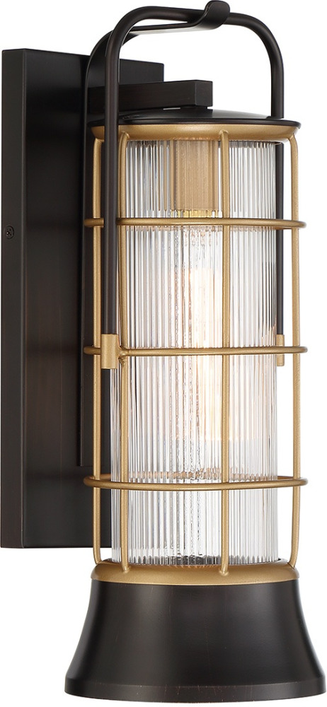 Настенный светильник уличный Rivamar QN-RIVAMAR-M-BLK-GD Eurofase