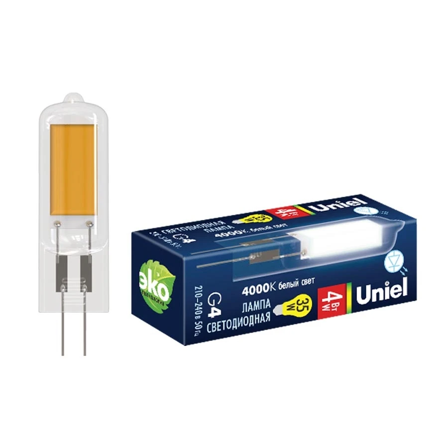 LED-JC-220/6W/4000K/G4/CL GLZ08TR картон Uniel