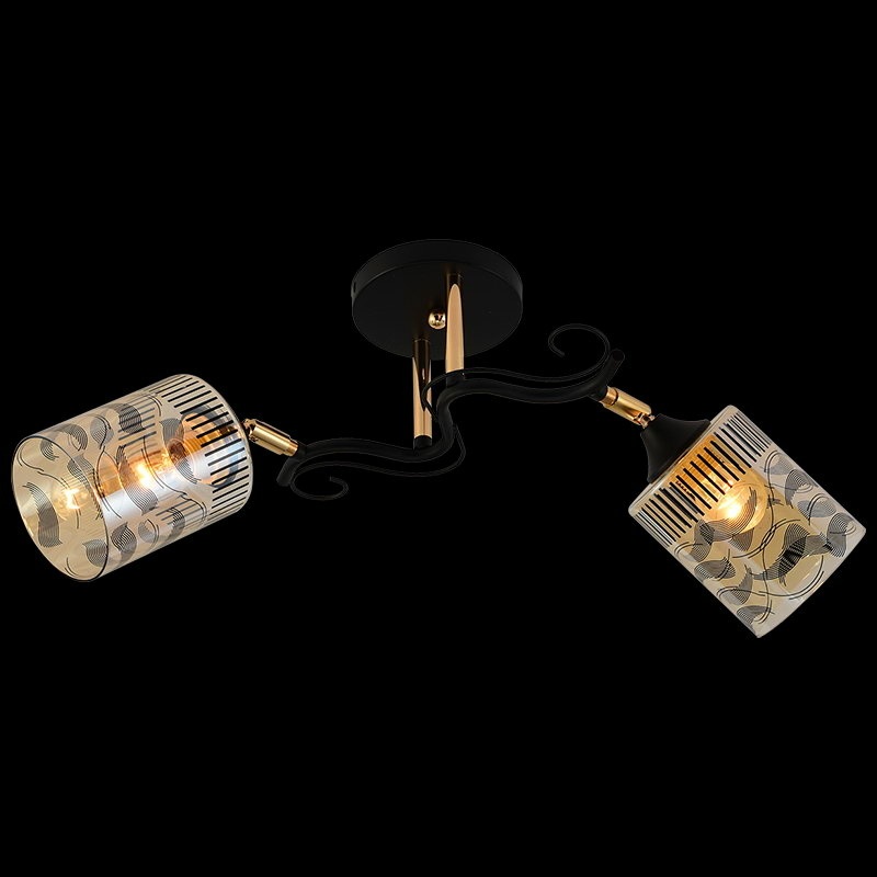 Потолочная люстра  11313-0.3-02 BK+FGD Reluce