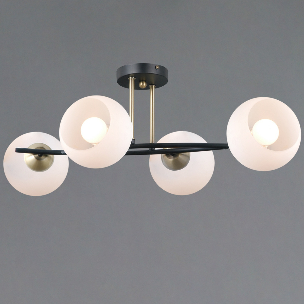 Потолочная люстра  IL0798-4CSQ-25 BK AB TRENTO ILLUMICO