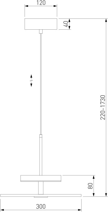 40342 LED латунь