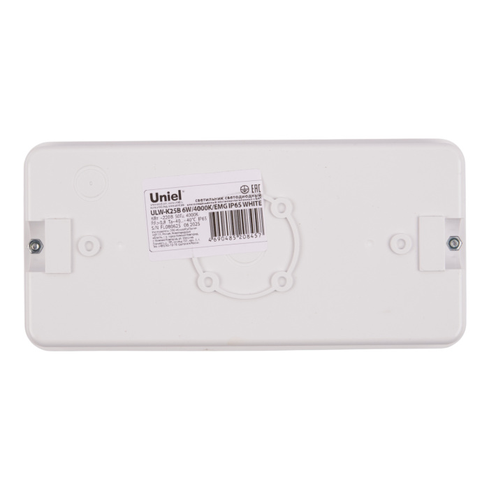 ULW-K25B 6W/4000K/EMG IP65 WHITE_