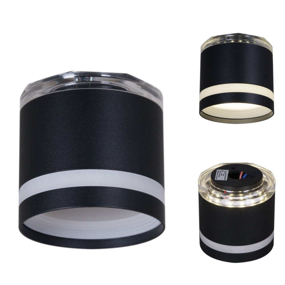 53001-9.5-001LD GX53+LED3W BK_