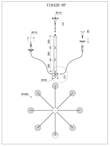 V10428-8P Moderli