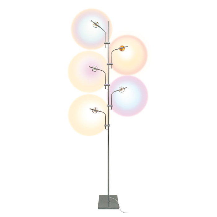 ULM-T640 5x2W/3000K CHROME MULTICOLOR_