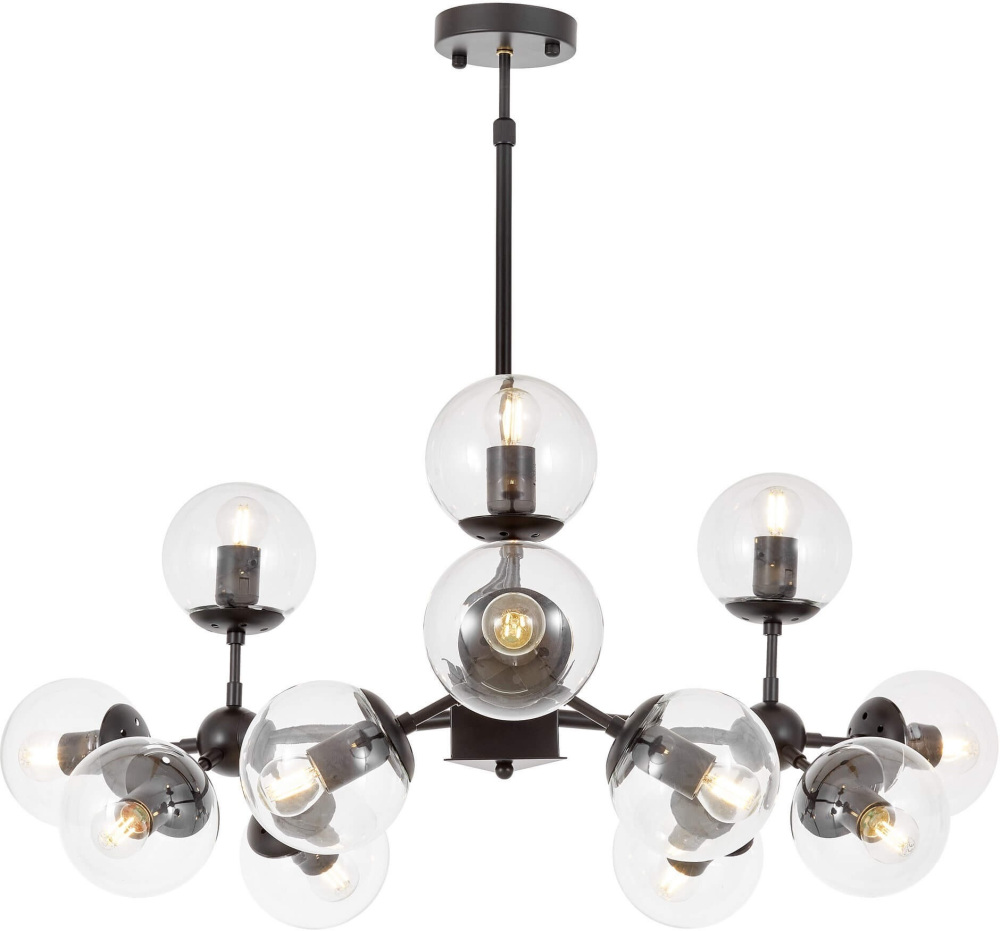 Потолочная люстра Zodiak LDP 160-12 BK+PR Lumina Deco