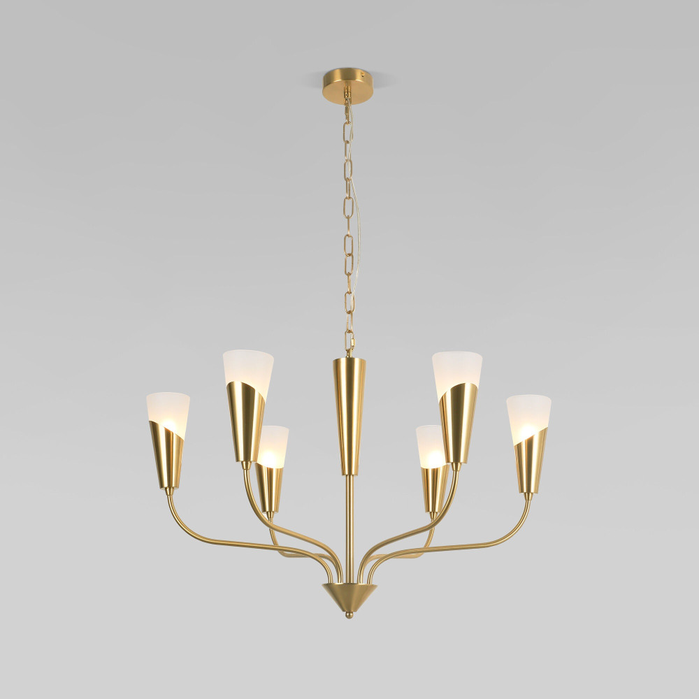 Подвесная люстра Rhyton 60167/6 латунь Eurosvet