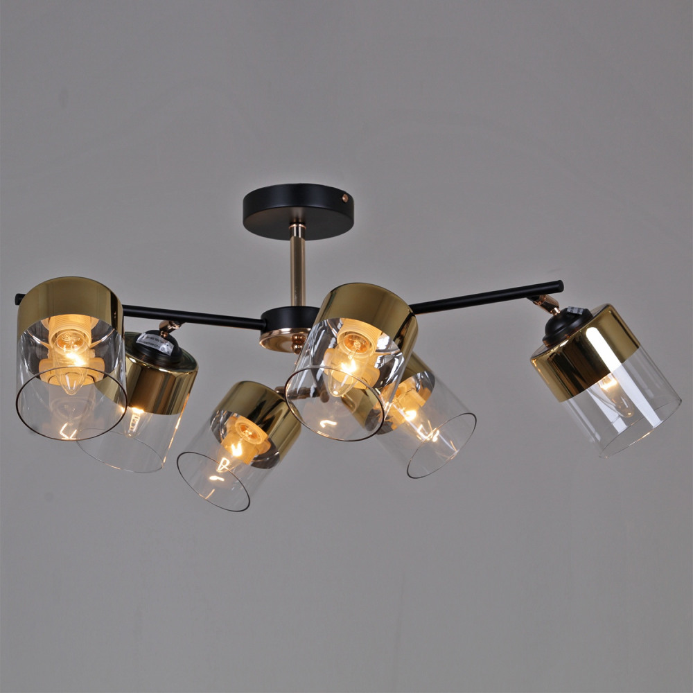 Потолочная люстра  11555-0.3-06 BK+FGD Reluce