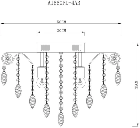 A1660PL-4AB Arte Lamp