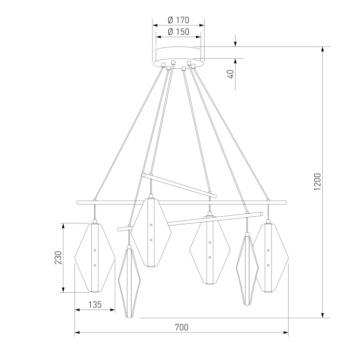 301054 LED латунь