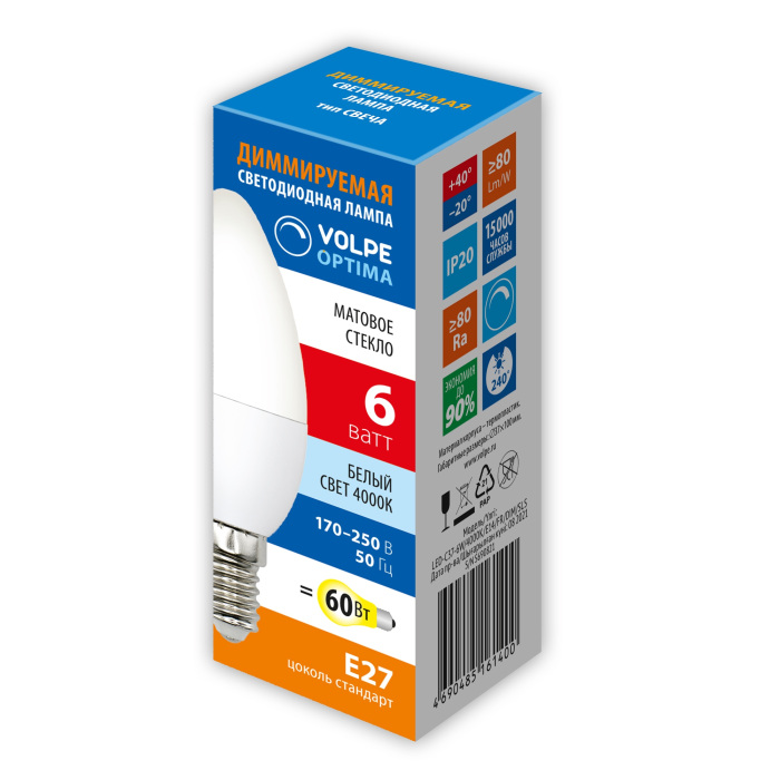 LED-C37-6W/4000K/E14/FR/DIM/SLS_