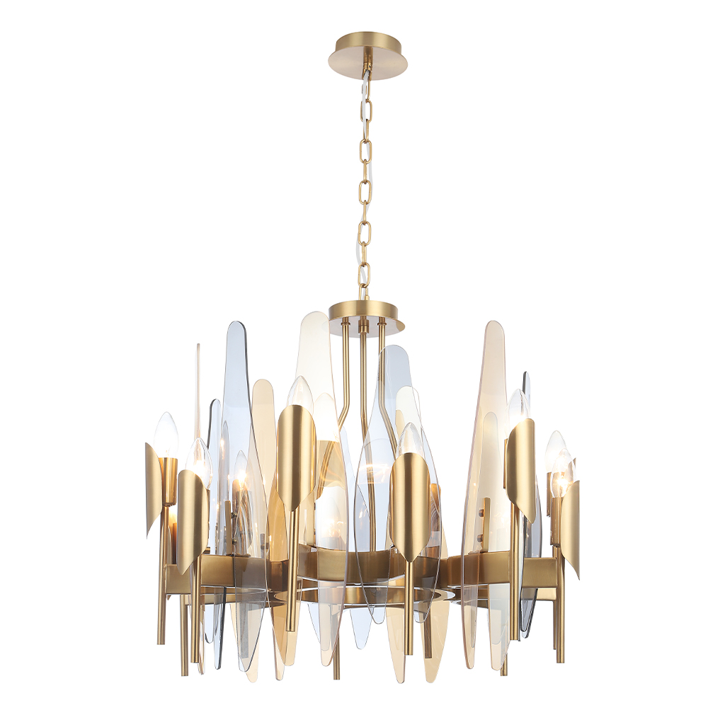 Подвесная люстра CASA SP-PL12 BRASS Crystal Lux
