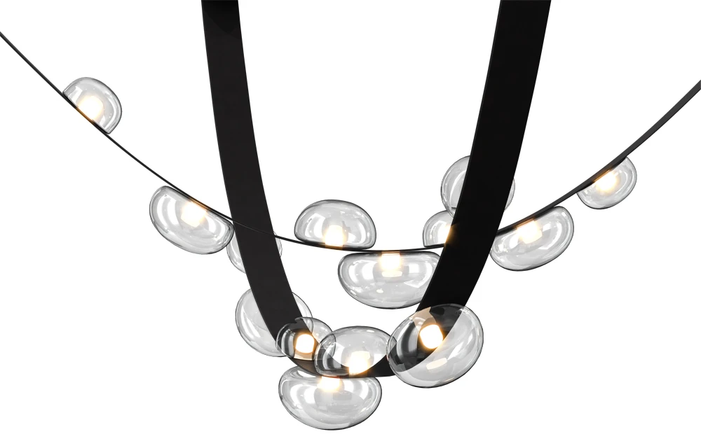 BOSQUE SP7 L3000 BLACK/TRANSPARENT Crystal Lux