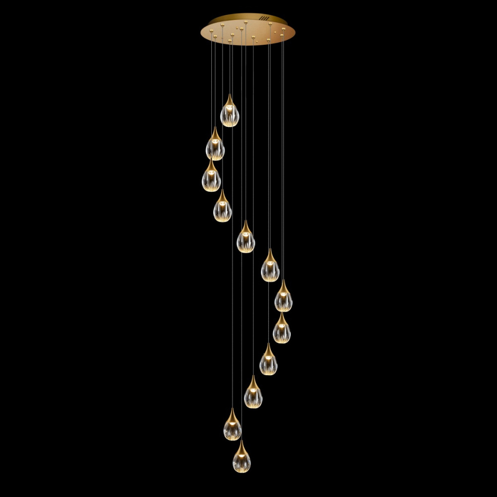 Подвесной светильник Stilla MD24001004-12A gold/clear DeLight Collection