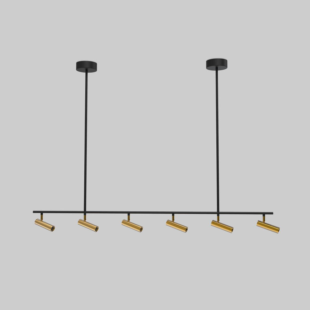 20252/6 LED черный/латунь_