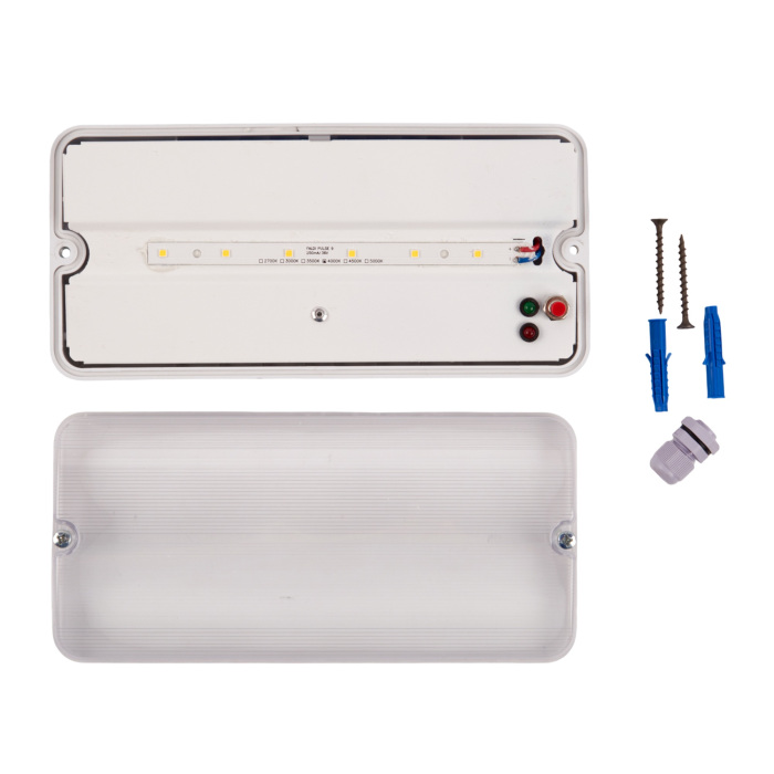 ULW-K25B 6W/4000K/EMG IP65 WHITE_