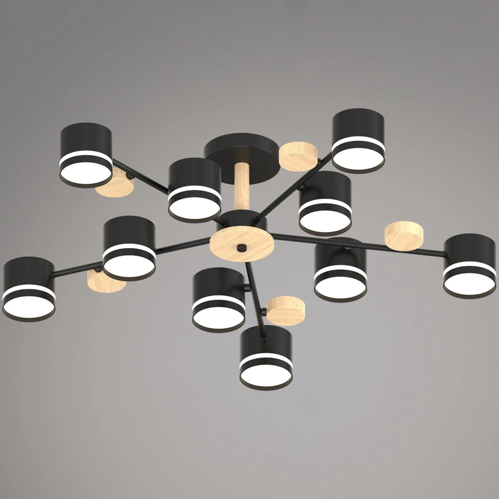 68730-0.3-10 GX53 BK+WOOD Reluce