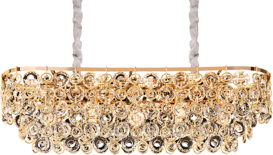 Подвесная люстра 5260 5265+10/S gold Newport