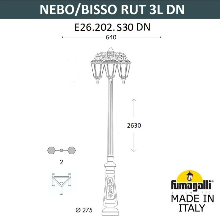 E26.202.S30.AXE27 DN Fumagalli