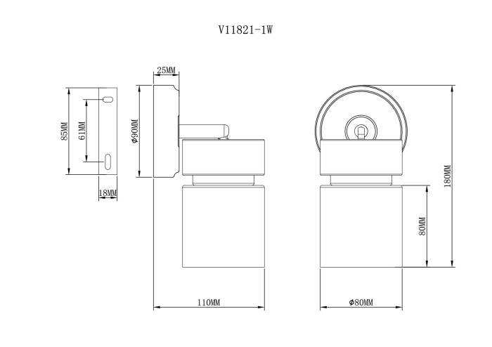 V11821-1W Moderli