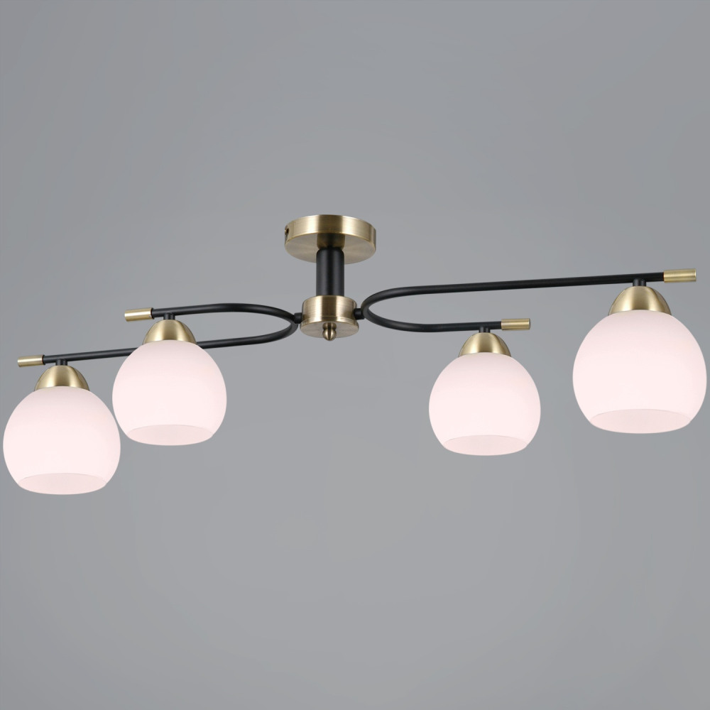 Потолочная люстра  IL0638-4CSQ-24 AB BK LIBRA ILLUMICO