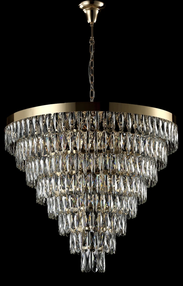 ABIGAIL SP22 D820 GOLD/TRANSPARENT Crystal Lux